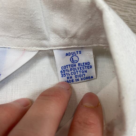 Rare Vintage 80s Cliff Engle MLB LA Dodgers Polo Shirt Men's Large Retro - Picture 7 of 15